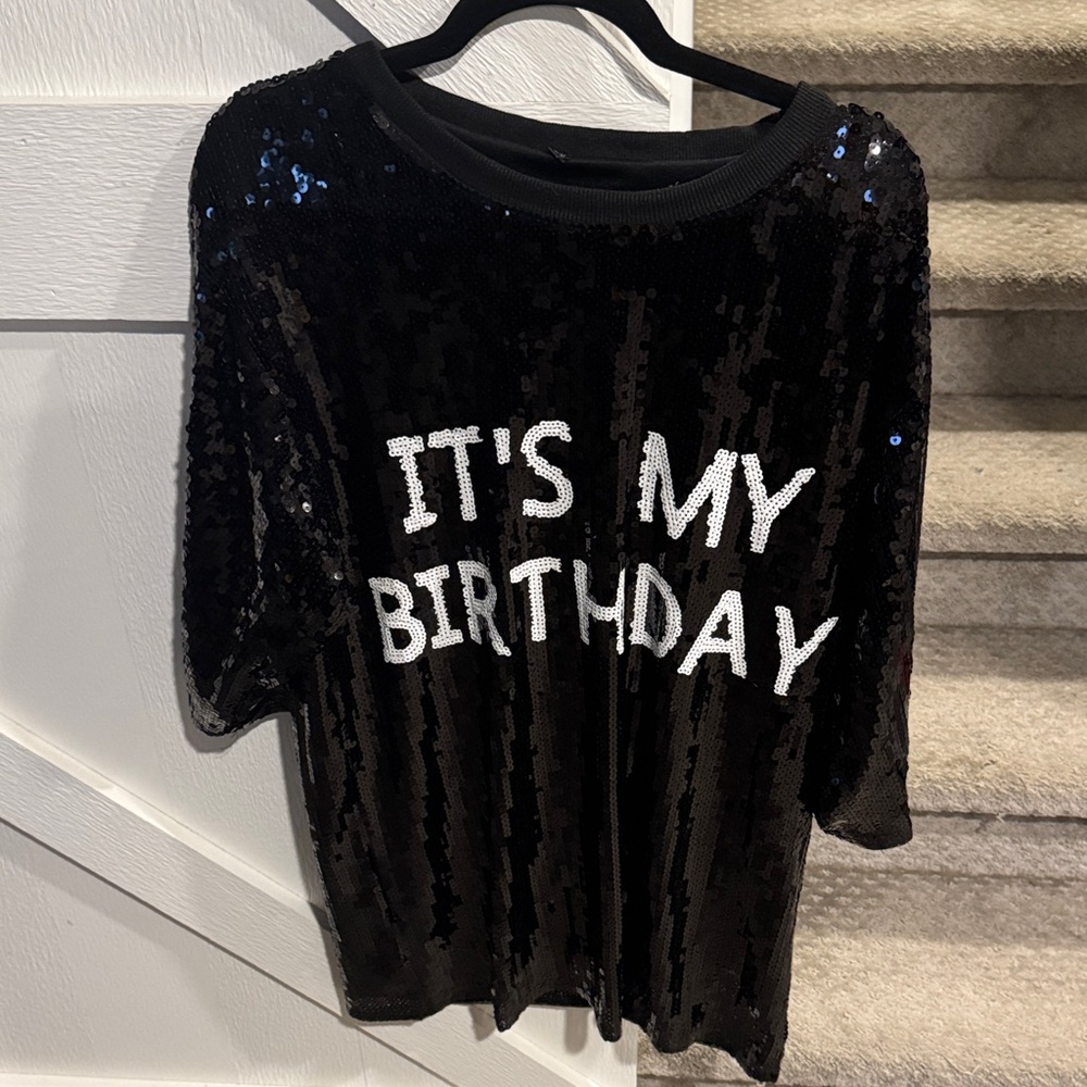 AKIRA Black Sequin Dress